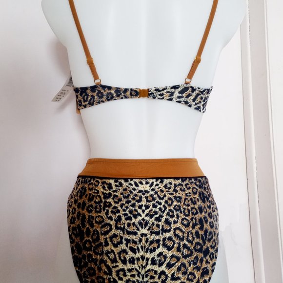 Swimwear bikini leopard 2 pieces - Picture 3 of 6